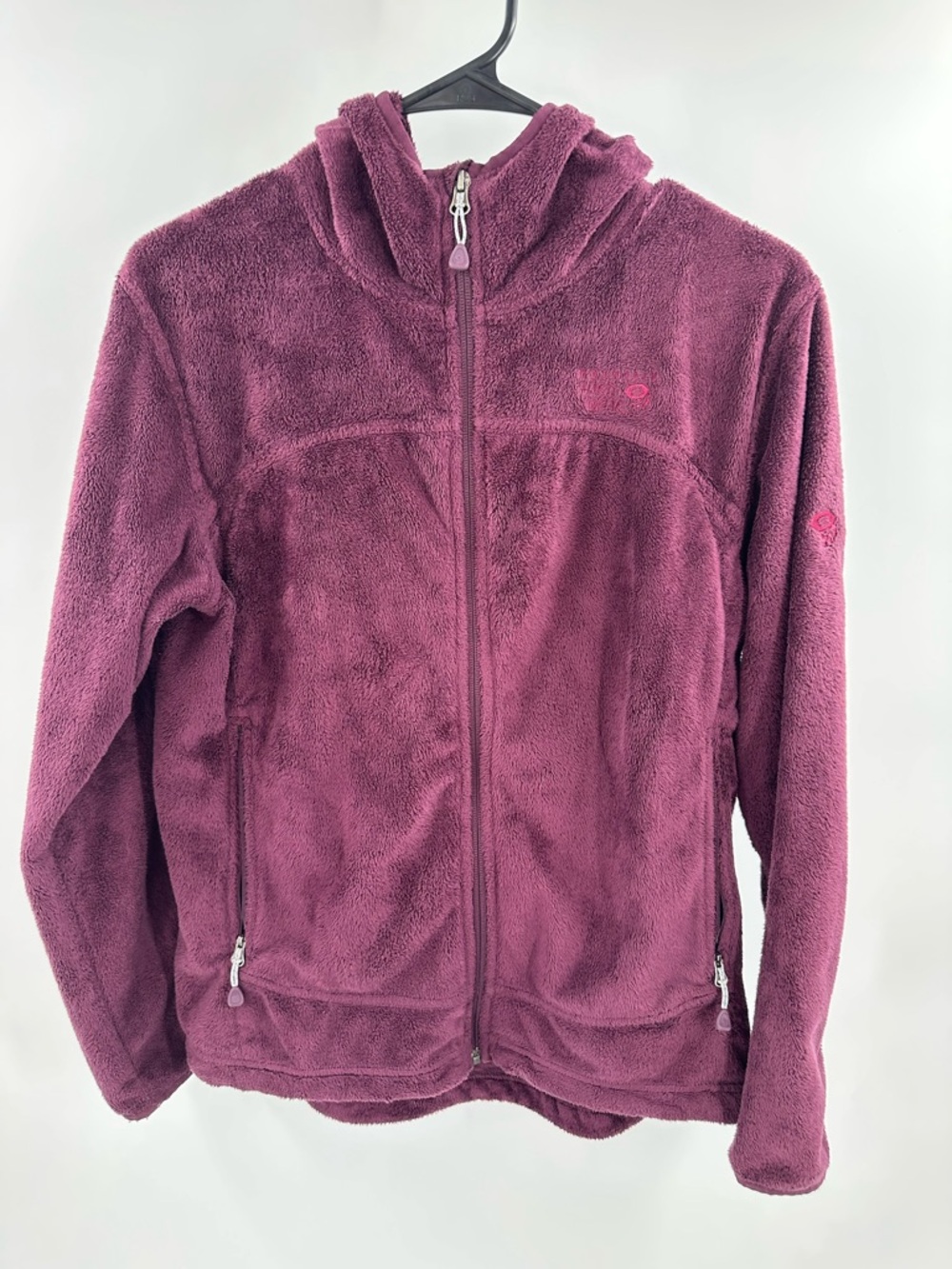 Mountain Hardware‎ Purple Fuzzy Fleece Full Zip Jacket Womens Medium